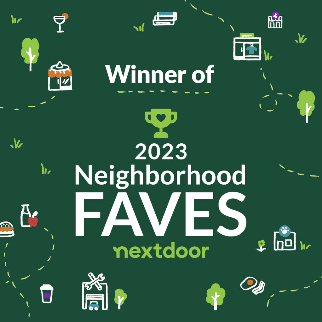 Winner of 2023 Nextdoor Neighborhood Faves Press Banner